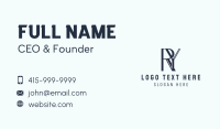 Fashion Boutique Letter R & Y  Business Card Image Preview