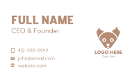 Brown Puppy Business Card Image Preview