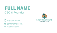 Tropical Beach Resort Business Card Design