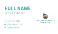 Tropical Beach Resort Business Card Design