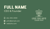 Geometric Flower Plant Business Card Preview