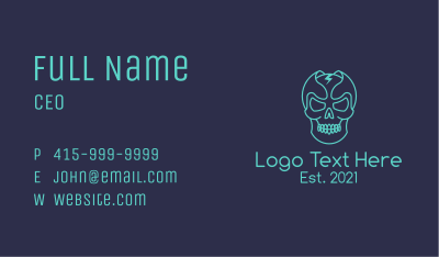 Skull Gaming Avatar Business Card Image Preview