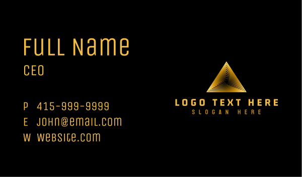Media Triangle  Agency Business Card Design Image Preview