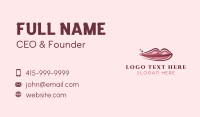 Lips Beauty Salon Business Card Design