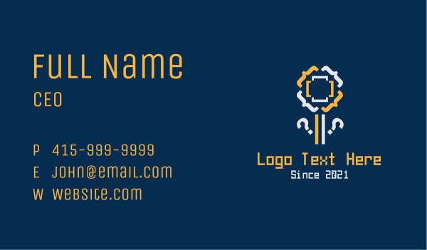 Code Flower Technology  Business Card Design Image Preview