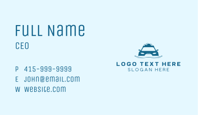Auto Car Cleaning Business Card Image Preview