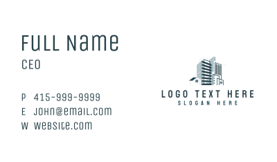 Building Residential Realtor Business Card Image Preview