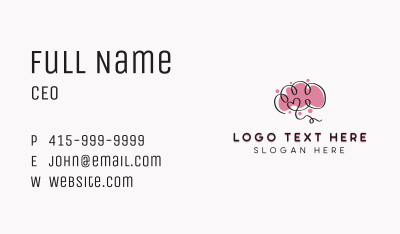 Brain Mental Health Therapist Business Card Image Preview
