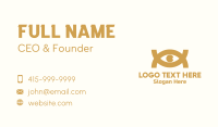 Golden Horus Eye Business Card Design