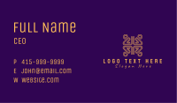 Gold Abstract Pattern Business Card Image Preview