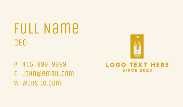 Yellow Kombucha Emblem Business Card Design Image Preview