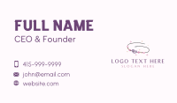 Handmade Beaded Charms Business Card Design