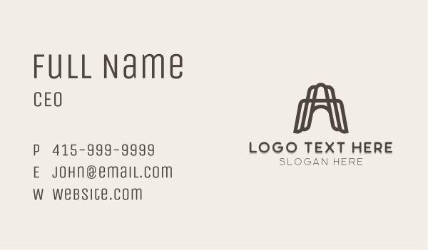 Professional Firm Letter A Business Card Design Image Preview