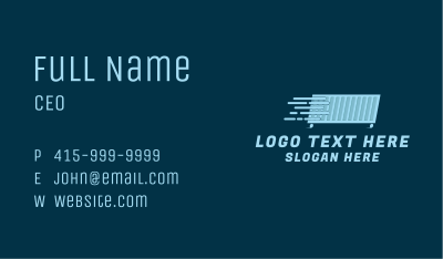 Container Express Shipping  Business Card Image Preview