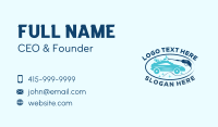 Pressure Washing Car Business Card Design