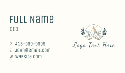 Luxury Gem Wreath Business Card Image Preview