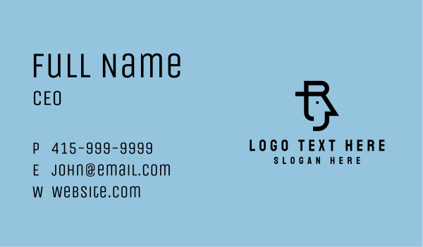 Person Head Letter R Business Card Design Image Preview