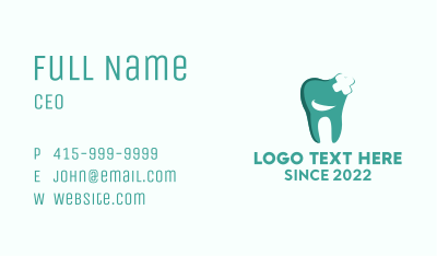 Happy Tooth Dental Care Business Card Image Preview