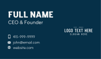 Generic Enterprise Wordmark Business Card Image Preview