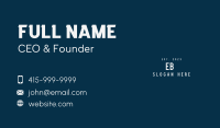 Generic Enterprise Wordmark Business Card Image Preview