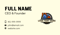 Excavator Machinery Mining  Business Card Preview