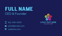 Colorful Garden Flower Business Card Preview
