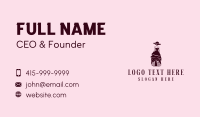 Elegant Fashion Gown Business Card Preview
