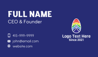 Rainbow Easter Egg Business Card Image Preview