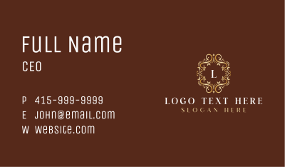 Elegant Floral Boutique Business Card Image Preview