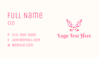 Butterfly Heart Wings Business Card Image Preview