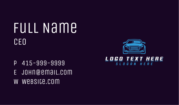 Car Transportation Detailing Business Card Design Image Preview