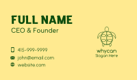 Green Turtle Monoline Business Card Image Preview
