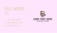 Suave Calavera Skull Business Card Image Preview