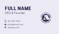 Corporate Agency Letter A Business Card Design
