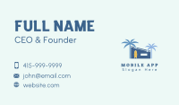 Blue Beach House Business Card Image Preview