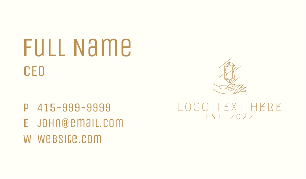 Premium Diamond Jewelry Business Card Design Image Preview
