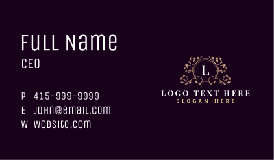 Luxury Nature Decorative Business Card Image Preview