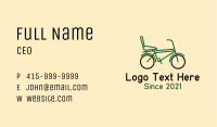 City Bike Outline Business Card Image Preview