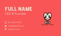 Wild Hare Rabbit Mascot Business Card Image Preview