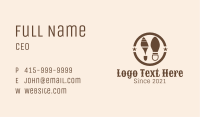 Cowboy Footsteps Shoes Business Card Image Preview