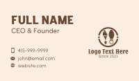 Cowboy Footsteps Shoes Business Card Image Preview