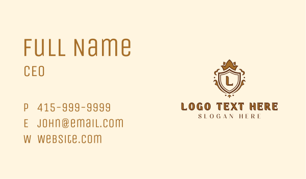 Royal Crown Monarchy Business Card Design Image Preview