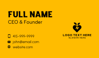 Leafy Heart Lightning Business Card Preview