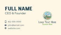 Summer Outdoor Camping  Business Card Image Preview