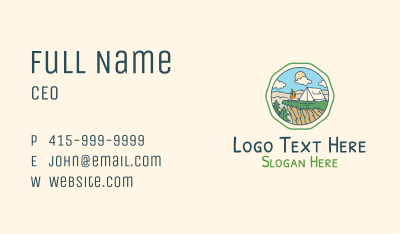 Summer Outdoor Camping  Business Card Image Preview