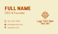 Mayan Sun Mask Business Card Image Preview