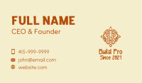 Mayan Sun Mask Business Card Image Preview