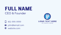 Plumbing Pipe Letter P Business Card Image Preview