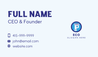 Plumbing Pipe Letter P Business Card Image Preview