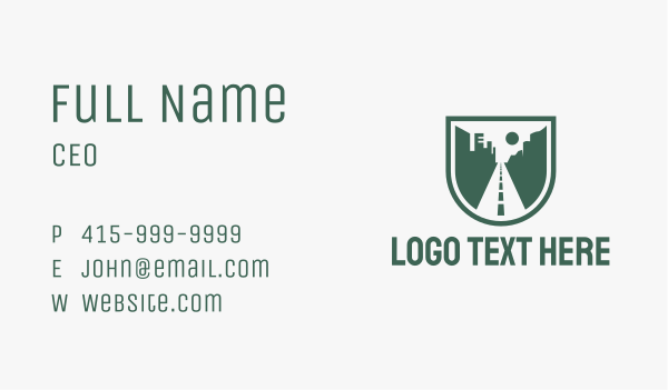 Green City Road  Business Card Design Image Preview